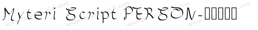 Myteri Script PERSON字体转换